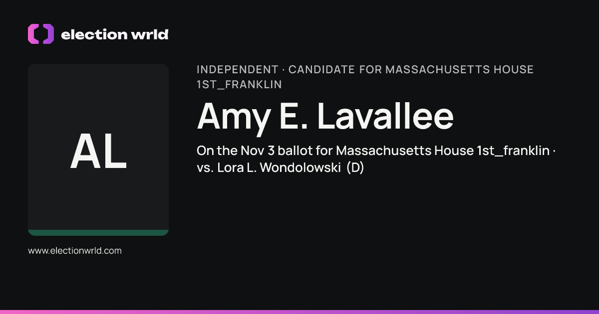 Profile card for Amy E. Lavallee