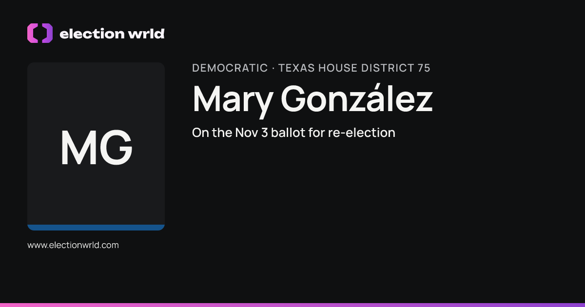 Profile card for Mary González