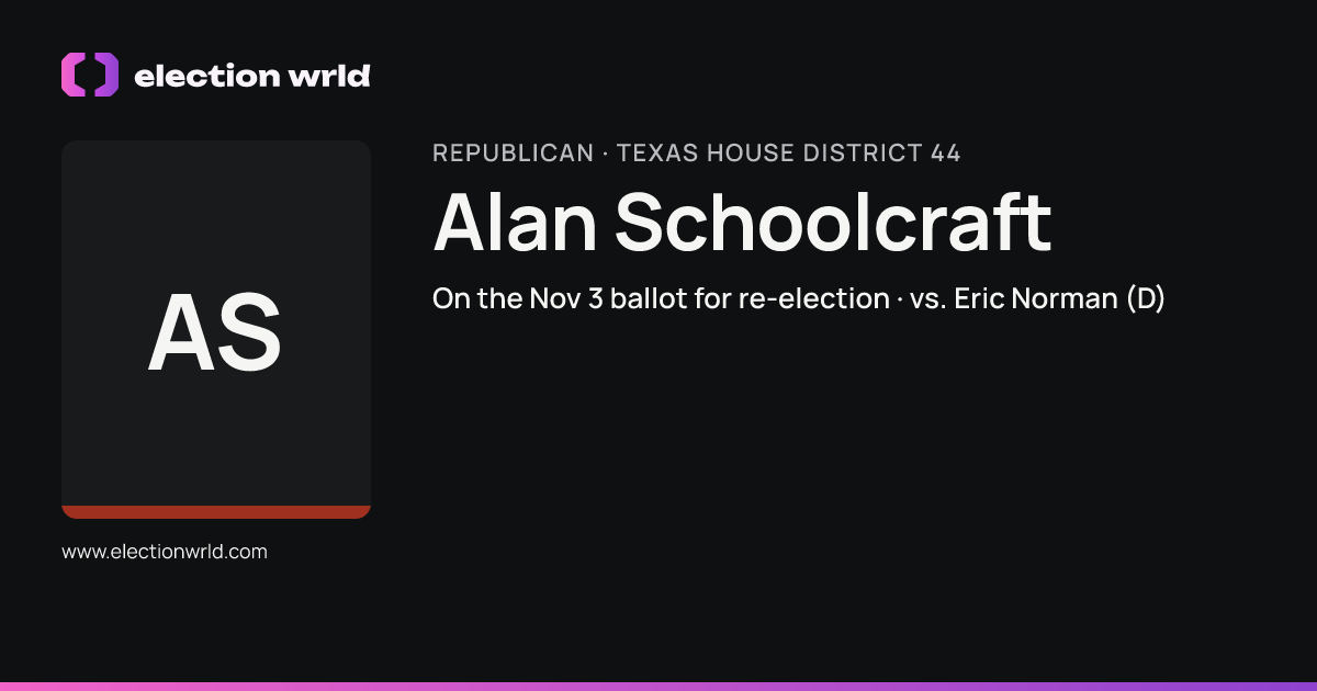 Profile card for Alan Schoolcraft