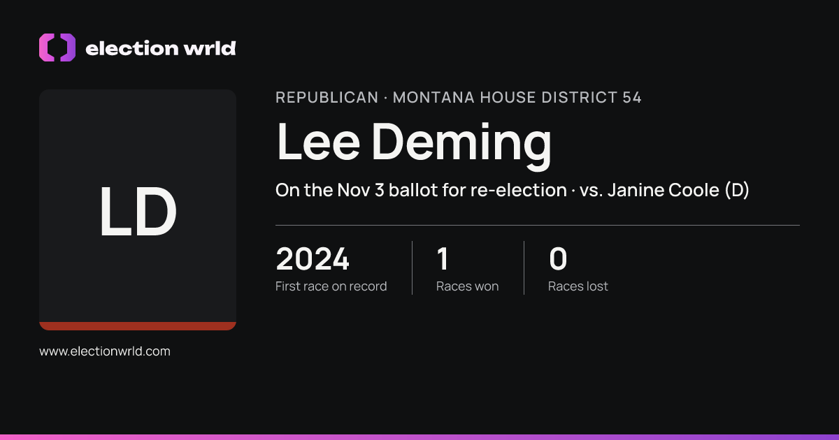 Profile card for Lee Deming