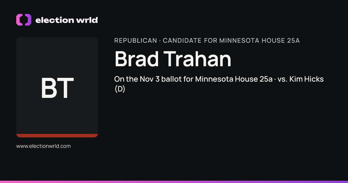 Profile card for Brad Trahan