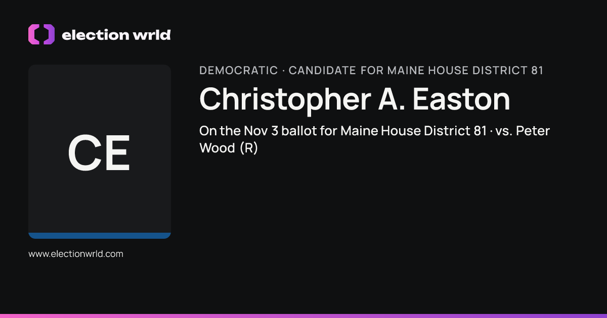 Profile card for Christopher A. Easton