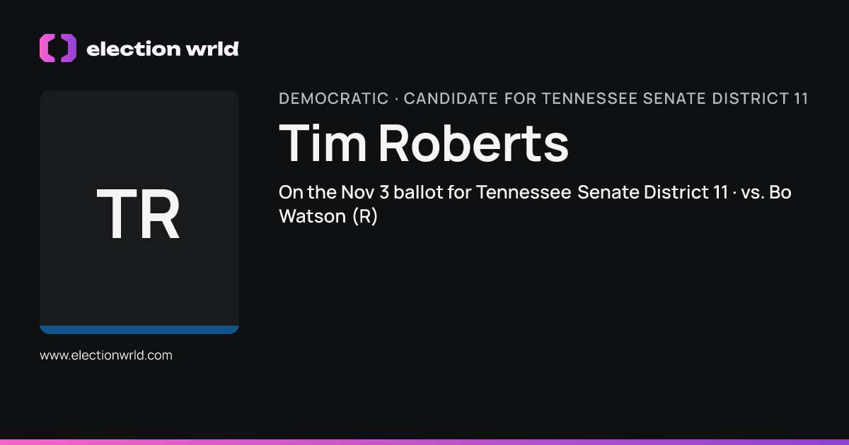 Profile card for Tim Roberts