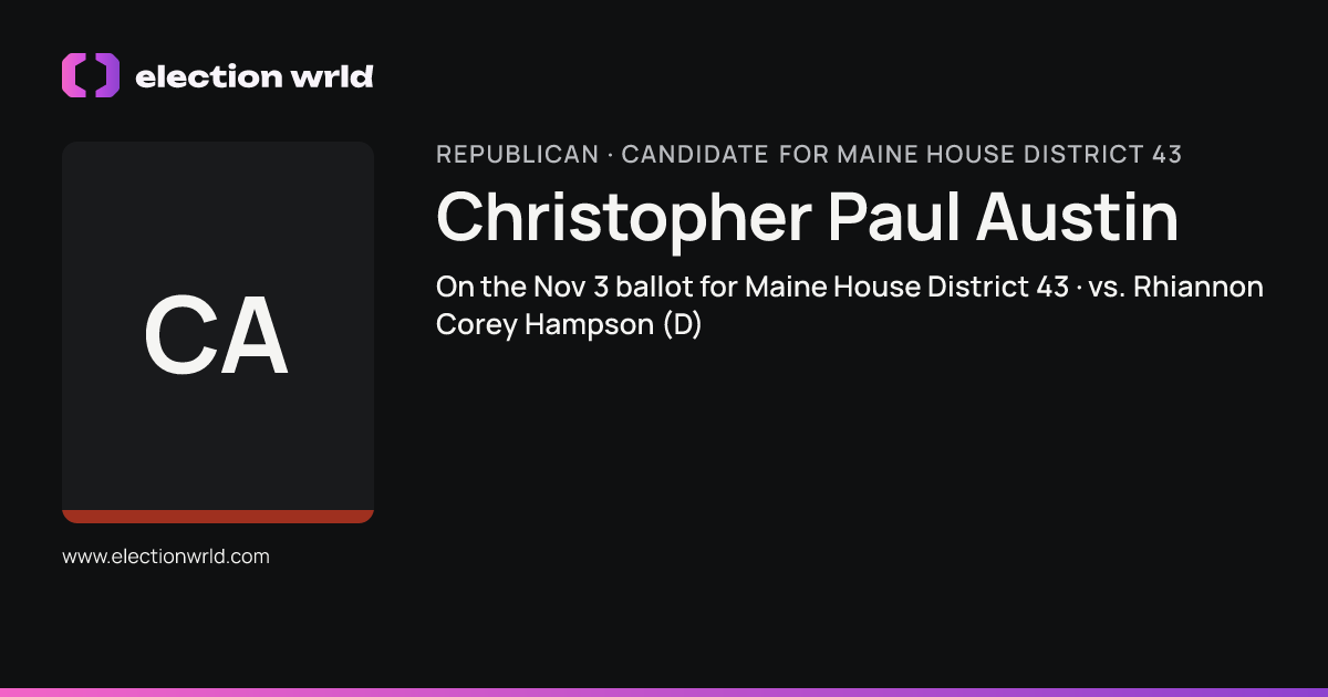 Profile card for Christopher Paul Austin