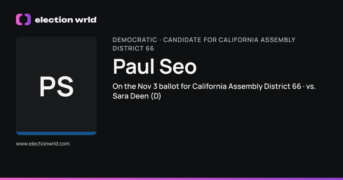 Profile card for Paul Seo