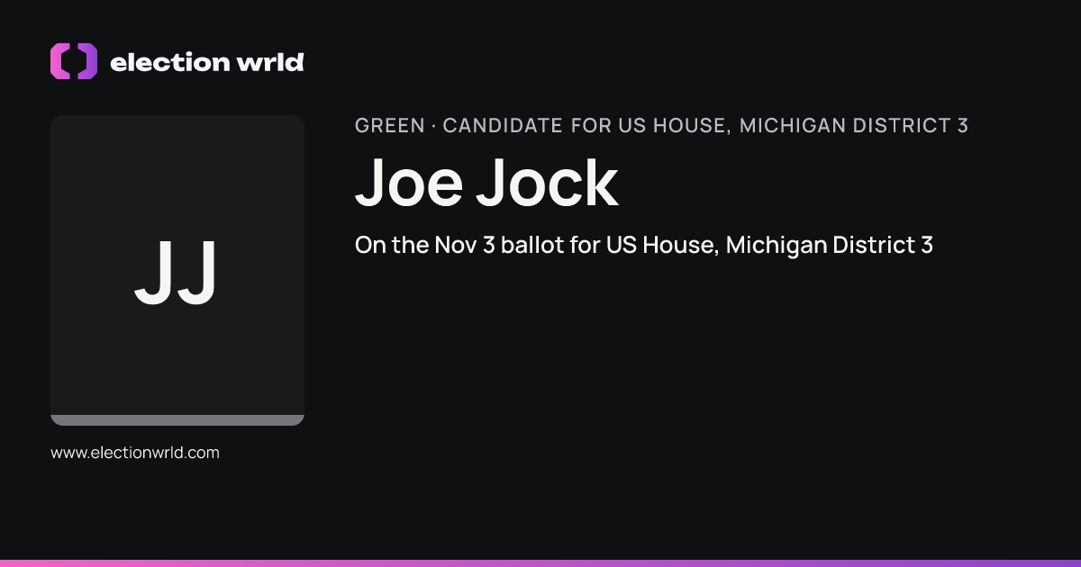 Profile card for Joe Jock