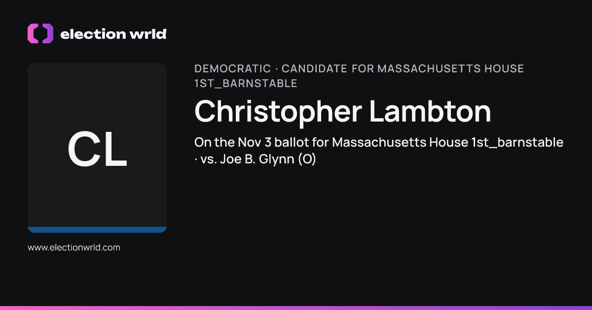 Profile card for Christopher Lambton