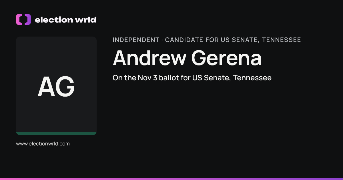 Profile card for Andrew Gerena