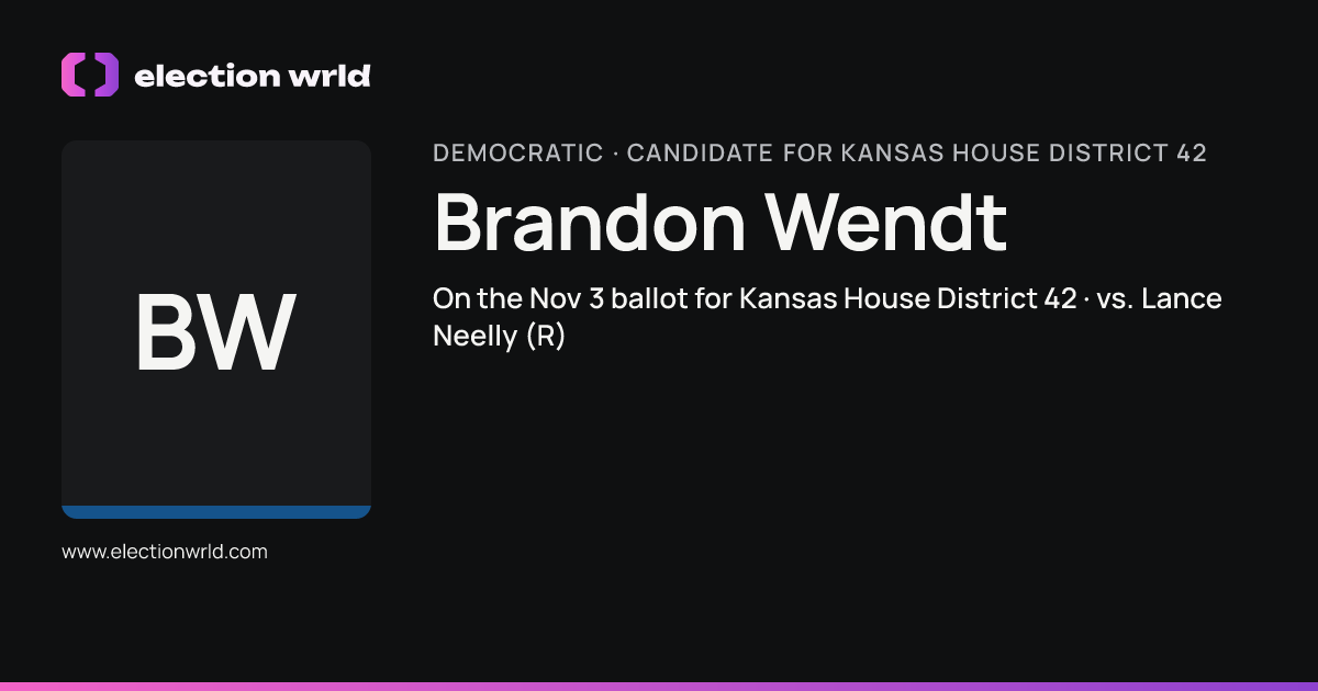 Profile card for Brandon Wendt