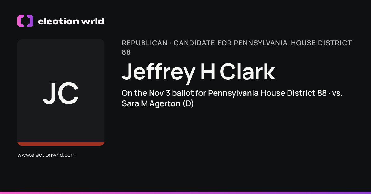 Profile card for Jeffrey H Clark