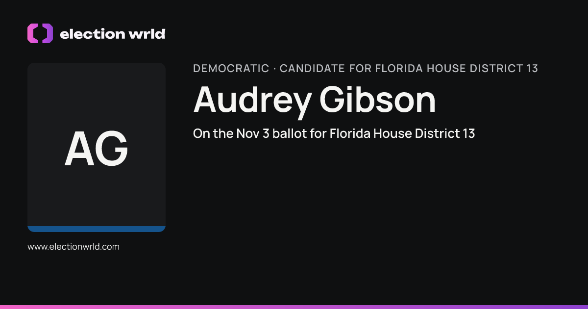 Profile card for Audrey Gibson