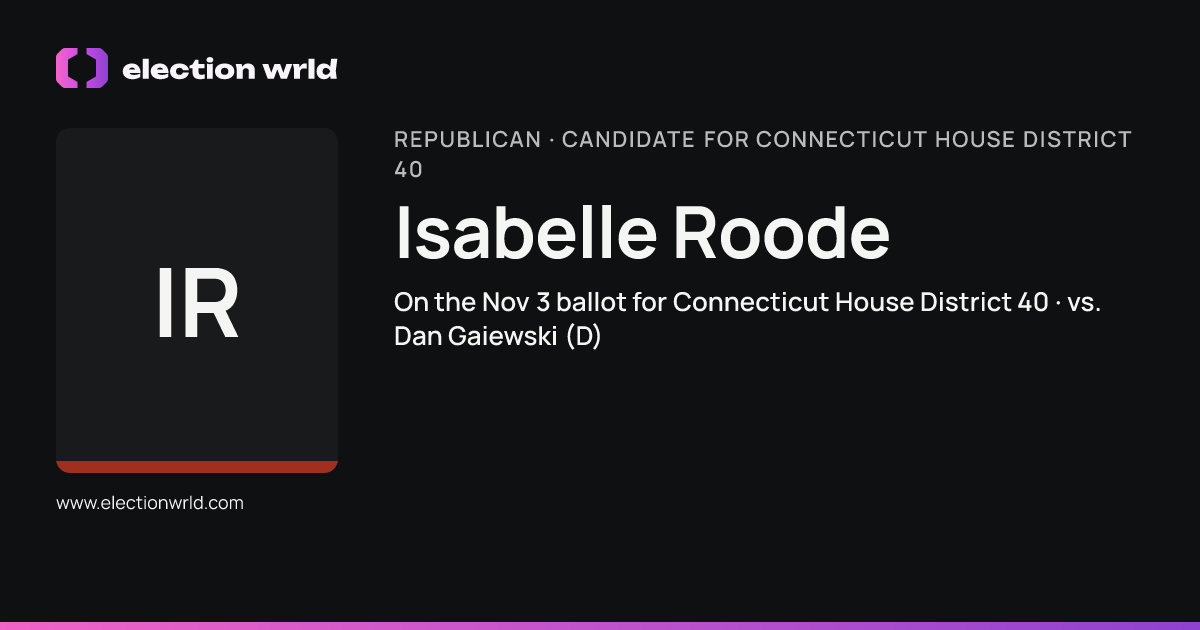 Profile card for Isabelle Roode
