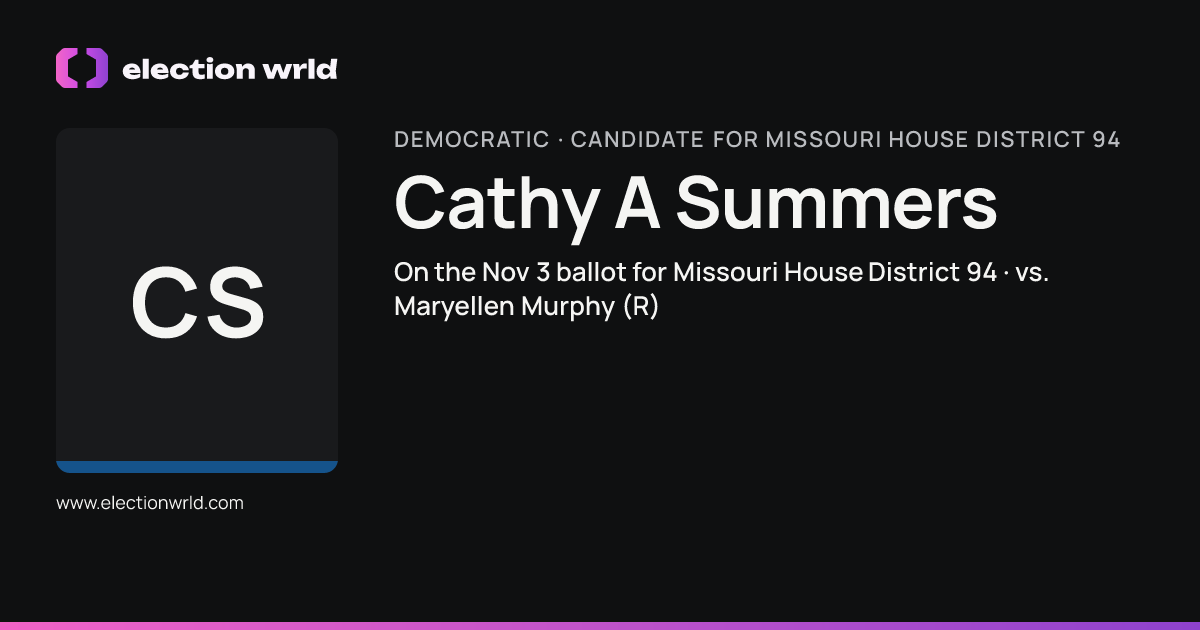 Profile card for Cathy A Summers
