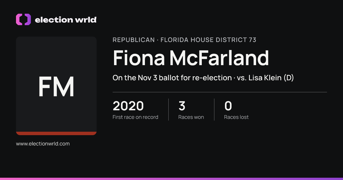 Profile card for Fiona McFarland