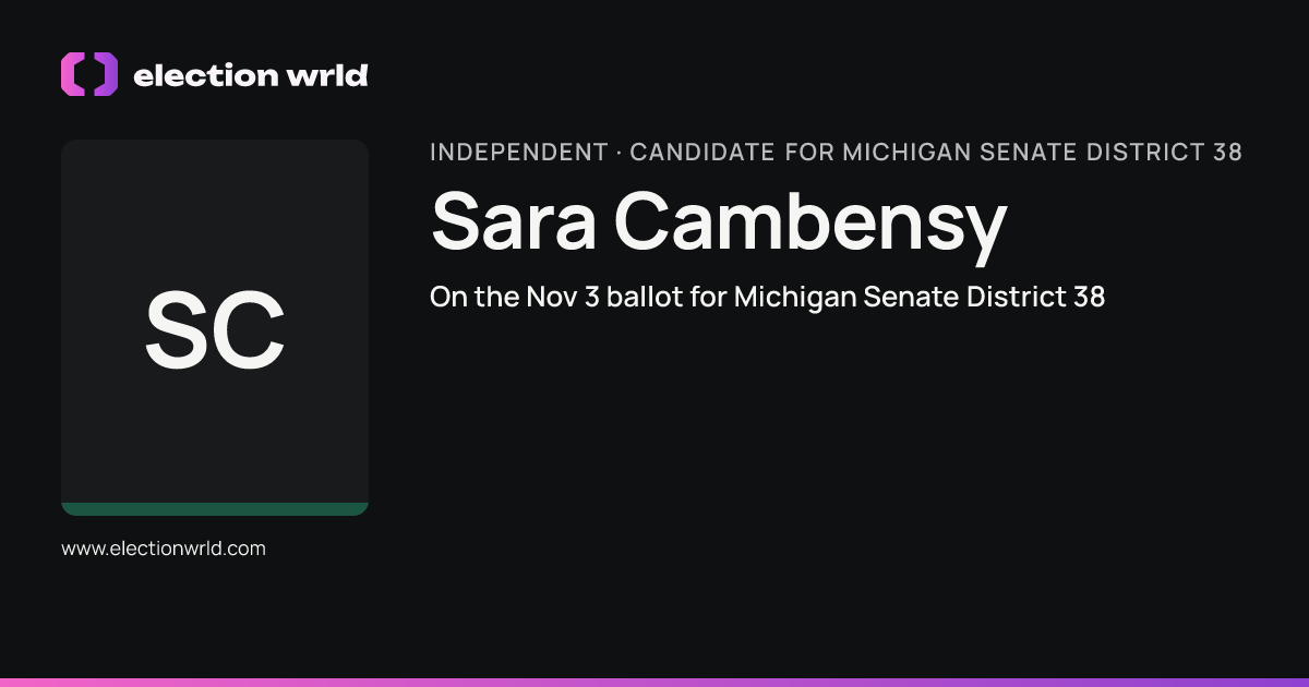 Profile card for Sara Cambensy