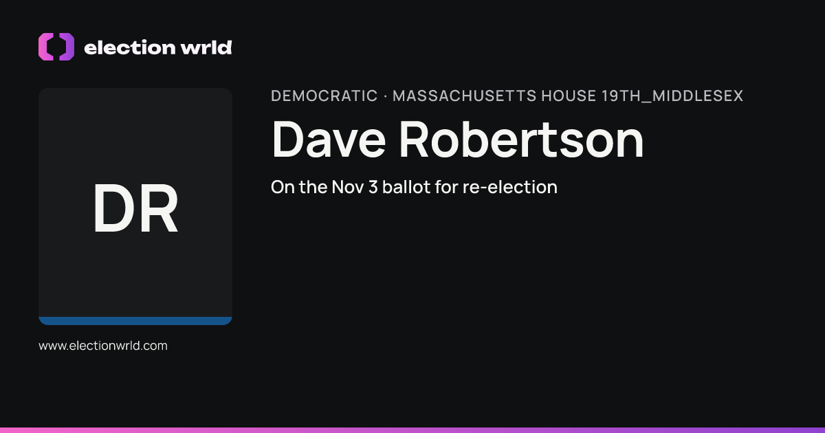 Profile card for Dave Robertson