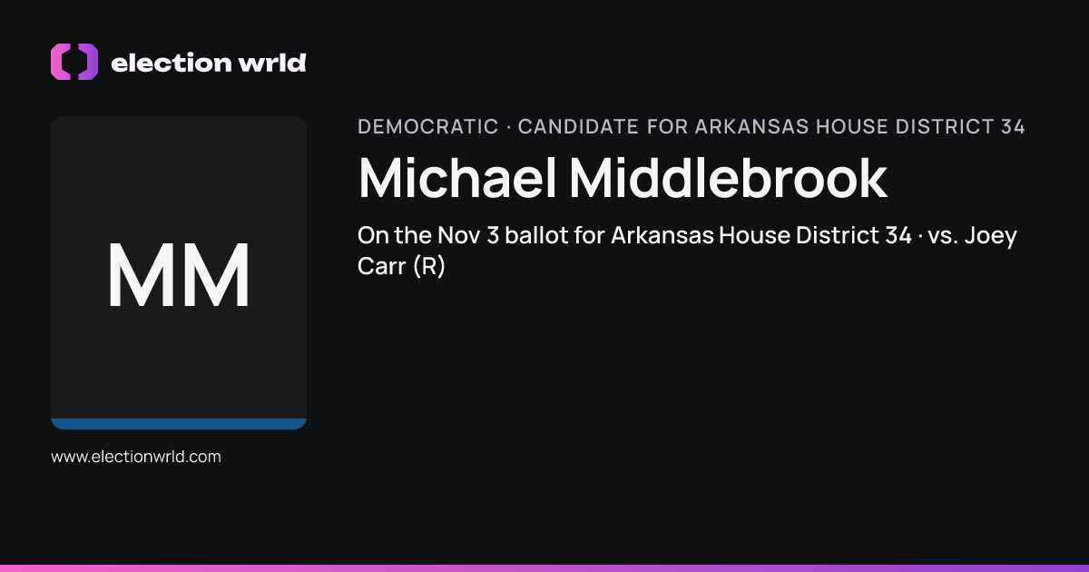 Profile card for Michael Middlebrook