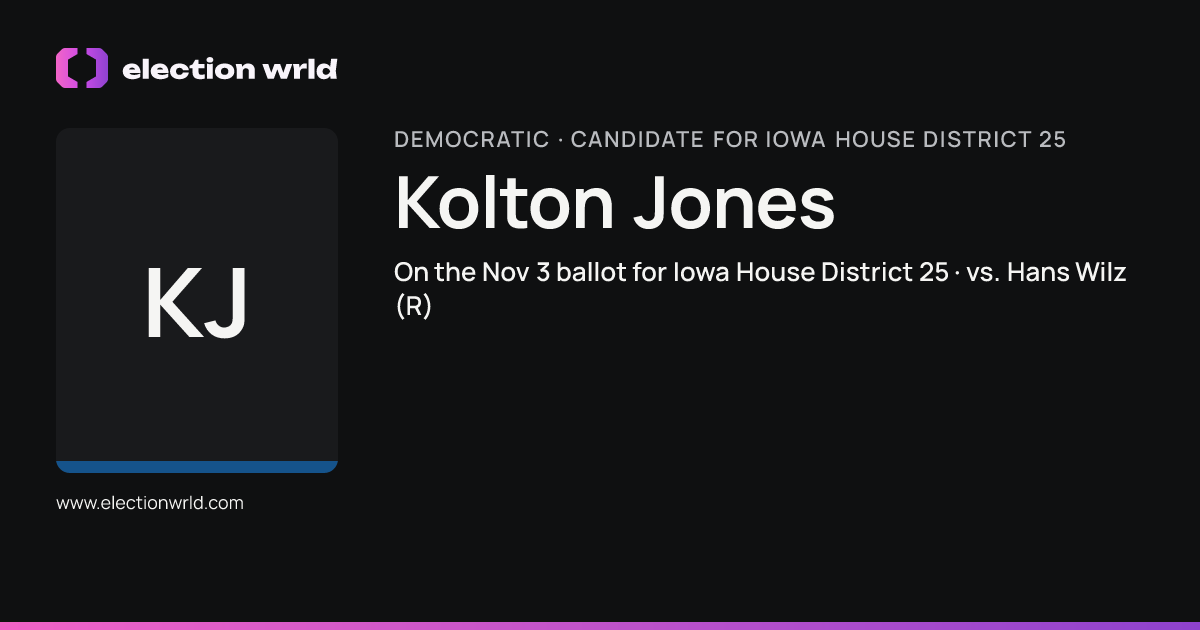 Profile card for Kolton Jones