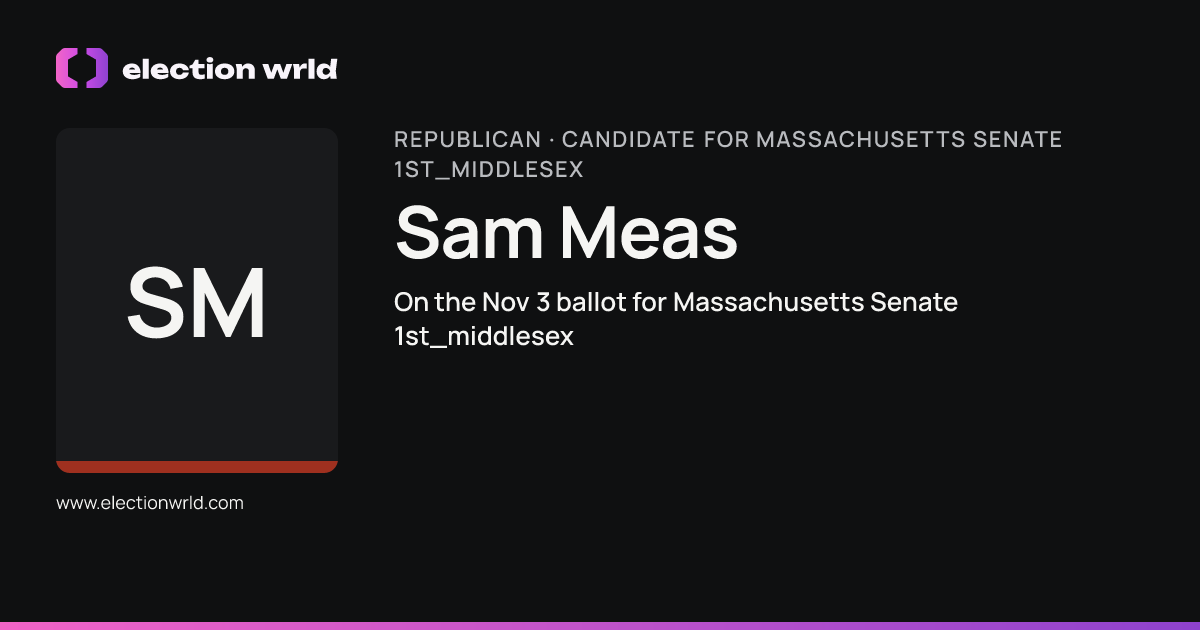 Profile card for Sam Meas